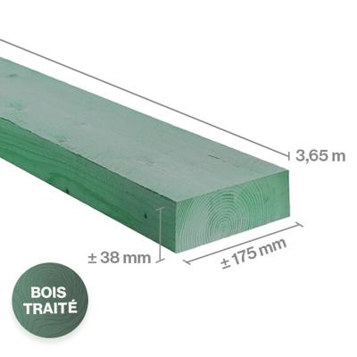 POUTRELLE 6/4X18 3.65M TRAITEE